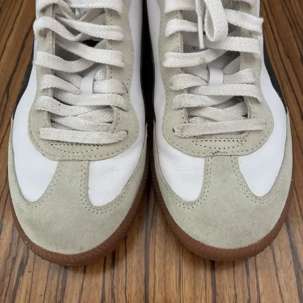 Puma Super Liga OG Retro Mens Sneakers White Black Gum Sole 356999-12 Size 9